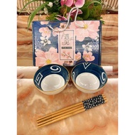 Worship Set Of 2 Cups And Chopsticks 2 Pairs Of And