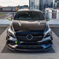 For Mercedes A Class W176 A200 A260 A45 AMG 2013-2018 Accessories Front Lip Spoiler Splitter Upgrade