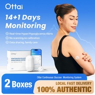 Ottai Glucose Monitoring Set 2Sets Continuous Glucose Monitor No Finger Pricking M8 CGM Blood Glucos