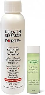 Keratin Forte Brazilian Keratin Hair Blowout Treatment Extra Strength Forte Keratina Para Alisar El Pelo (120ML KIT)