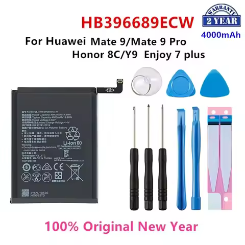 100% Orginal HB396689ECW 4000mAh Battery For Huawei Mate 9 Mate9 Pro Honor 8C Y9 2018 Version Enjoy 