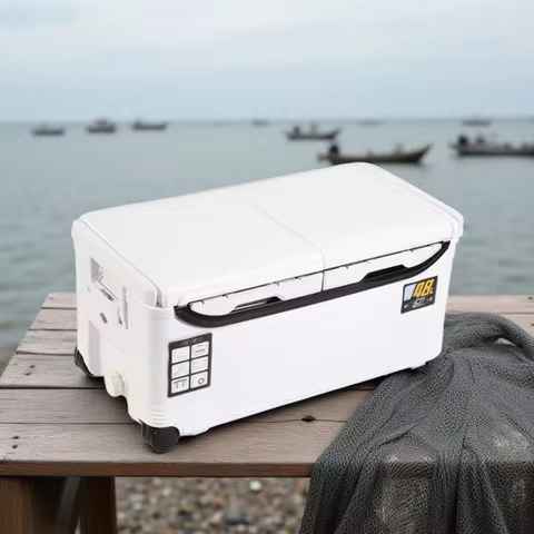 10L 18L 22L 32L 48L Fishing Cooler Box Tackle Box Outdoor Tank Case Gear Tools Fish Storage Sea Fish