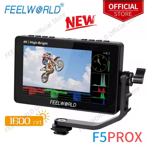 FEELWORLD 5.5 Inch 1600nit High Bright DSLR Camera Field Monitor Full HD IPS Panel Touch Screen 4K H