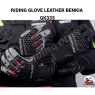RIDING GLOVE LEATHER (FULL) BENKIA (GK333)