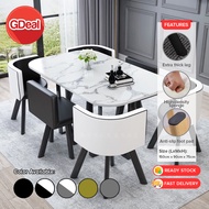 GDeal 1 Set Dining Table Office Meeting Table Office Table Rectangle Big Table With 4 Chair/6 Chair 