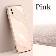 LANLIN For Vivo X21 UD Vivo X21 Vivo X20 Phone Case 6D Plating Soft Casing Silicone Square Frame Shi