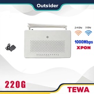 Dual Band 5G TEWA 220G 222G XPON English Firmware 4GE+2usb WIFI Fiber Optic Modem Contains Adaptor