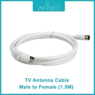 TV Antenna Cable Male to Female (1.5m)