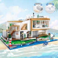 LEGO LEGO Modern Villa Luxury House Architecture Street View Assembly Block Decoration Adult Children and Girls Toy Gifts