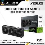ASUS PRIME GeForce RTX™ 5070 Ti 16GB GDDR7 OC Edition Kad GPU Graphics Card | PRIME-RTX5070TI-O16G