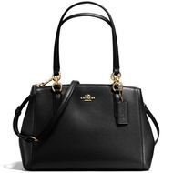 Coach Handbag Small Christie Carryall In Crossgrain Leather Gold / Black # F57520