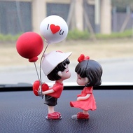 CarCoupleOrnamenteCartoonCouplesCarDecorationAdhesiveKissCoupleDashboardDecorationCartoonCarInterior