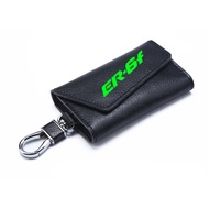 3D cowhide Key key case Holder Chain Collection Keychain for KAWASAKI ER6F ER-6F Logo Motorcycle Bad