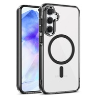 MOCOME Samsung Galaxy S24 FE/S24FE Wireless Charging case Clear Soft Edge Magnetic S24FE