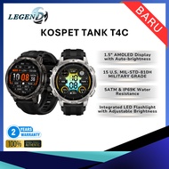 KOSPET TANK T4C Original Smartwatch | Military-Grade Design | 1.5″ AMOLED Display | 5 ATM & IP69K