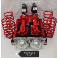 GAB Super R Absorber (Heavy Duty) Front &amp; Rear+Sport Spring+Abs Mtg (Kancil)+Abs Cover for Perodua Kancil (Gas) 1 Set