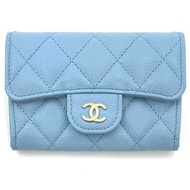 日本代購 chanel baby blue Chanel Wallet Chanel銀包