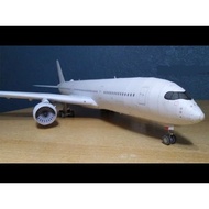AIRBUS A350 airplane paper model, scale 1:120, self-collage.