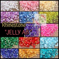 rhinestone jelly ab 3mm isi 1000pcs warna terlengkah harga termurah - mix campur warn