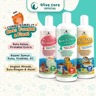 Olive Care Combo Paket Sampo Kucing KOMPLIT ANTI FUNGALS & FLEAS Basmi Jamur Kutu & Masalah Kulit