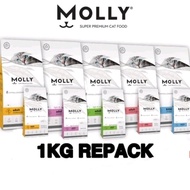 Molly Cat Food Repack 1KG Adult & Kitten
