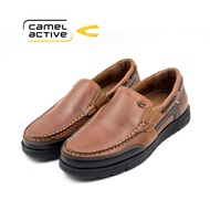 【Ready Stock】camel active Men Dark Brown Boris Slip On Shoes 871954-RS1R-32-D.BROWN (Nubuck Leather)