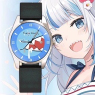 全新有盒 HOLOLIVE !  Gawr Gura がうる款 石英機芯38MM錶面 硅膠手錶 動漫周邊 禮物