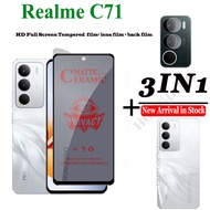 3in กระจกเทมเปอร์เซรามิกเนื้อด้านนุ่ม1คลุมทั้งหมดสำหรับ Realme C71กระจกนิรภัยบน Realme C71ฟิล์มป้องก