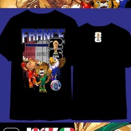 FINTAGE Graphic Tee WORLD CUP 2026 France Champione Cotton Print ML XL Premium DTF Durable Screen Pr