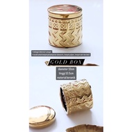 Luxury Gold/Gold Ceramic Storage Box
