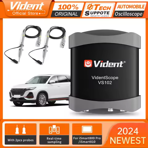 2025 VIDENT Automobile Oscilloscope 20MHz Portable USB Oscilloscopes Handheld Diagnostic Tool For iS