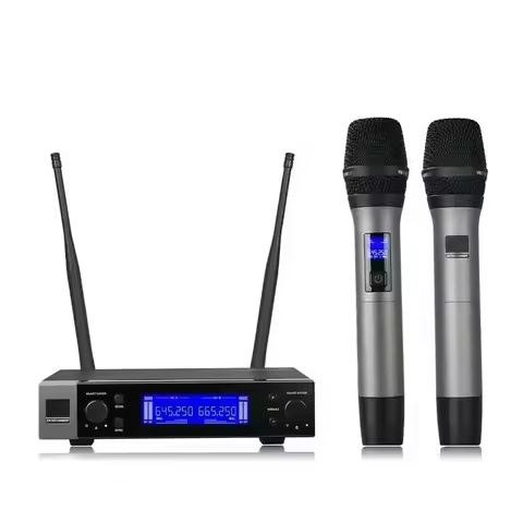 VM200 Metal Dynamic Mic For Karaoke Vocal Microfone 2 Channel Wireless Microphone EW135G4 SKM9000 Ha