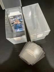 卡盒 膠盒 黏貼 連分隔頁 可放 裸卡 有套卡 球星卡 足球卡 籃球卡 Pokemon 卡 明星卡  收納 整理 Sports Cards Storage Box