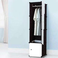 DIY Magic Wardrobe Cabinet 4 Cube Rack Clothes Storage Bedroom Wardrobe Cabinet