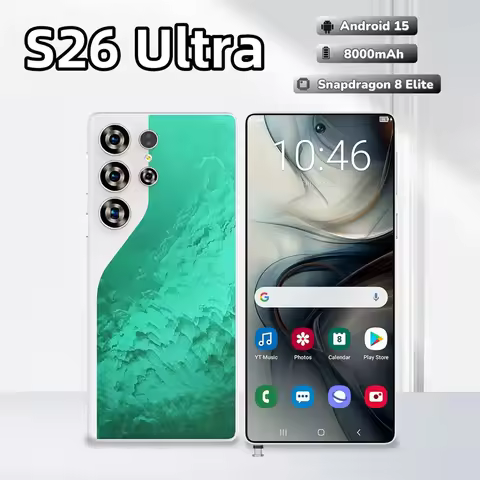 HOT 2026 S26 Ultra original NEW global version intelligent 5G 8000mAh Android 14 system battery dual
