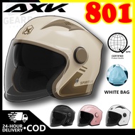 AXK 801 Motorcycle Double Miorr Half Face Helmet For Women Men Spyder Full Face With ICC Sticker
