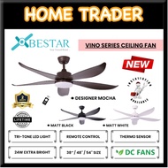 【 BESTAR DC CEILING FAN 】✦ VINO SERIES ✦ 38 / 48 / 54 INCH ✦ THERMO SENSOR ✦ 24W RGB LED