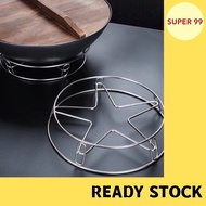 Stainless Steel Steaming Rack Wok Stand Heat Insulation Resistance / Pengukus Bulat Kitchenware