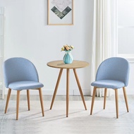 Global House PULITO ชุดโต๊ะกาแฟ 2 ที่นั่ง JUDY-BL 60x70+46x79ซม. สีฟ้า รับประกันของเเท้