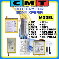 Battery, Bateri Sony Xperia X Performance,XZ,XZS,XZ1,XZ PREM,XZ2,XZ3,Z2A,Z3 Comp,C4,Z3+,Z4,C5 Ultra,