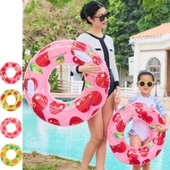 Fruits Party Thicken Swimming Ring Pool Floats for Kids Adults Inflatable Swim Circle Summer Beach P