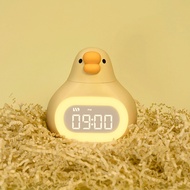 Smart Alarm Clock Cartoon Digital Clock with Hourly Chime Adjustable Brightness Night Light for Kids