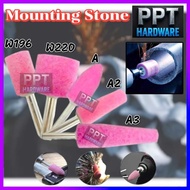 6mm MOUNTED POINT MOUNTED WHEEL GRINDING STONE W SHAPE STONE BURR MATA BATU POLISH STONE 65-MWA01- 6