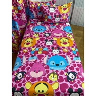 BYVIEL TSUM TSUM PINK PURE CANADIAN COTTON BEDSHEET SET