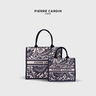 Pierre Cardin Women's Black Floral Canvas Tote Bag