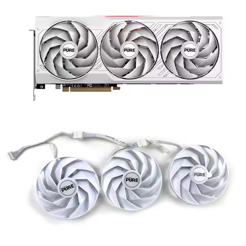 Original 95MM 6PIN FD10015M12D RX7700XT 7800 7900 XT OC GPU FAN For Sapphire PURE Radeon RX 7700 XT 