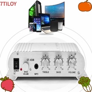 7TILOYSHOP Audio Amplifier, Aluminum Alloy Knob Control Digital Power Amplifier, Compact High Power 