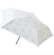 estaa - 日本直送 - 輕量 120g 晴雨兼用 防UV 遮光 遮熱 折傘 短傘 日傘 - 蕾絲花朵 白色／花のレース ホワイト