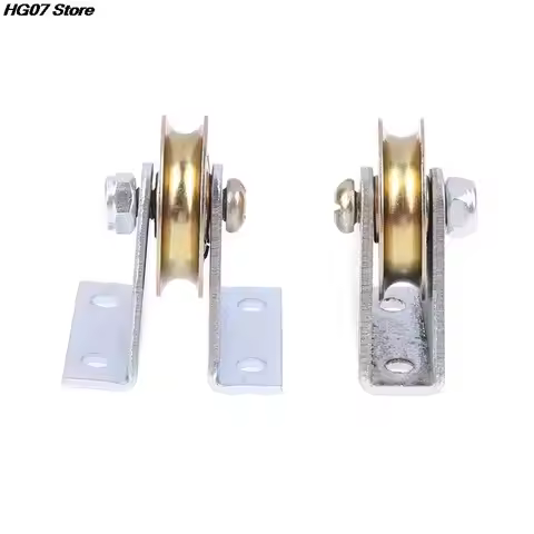 High Quality 1 Set Bracket Pulley 6mm Wire Rope Pulley Fixed Roller Over-line Hanging Wheel Guide Wh