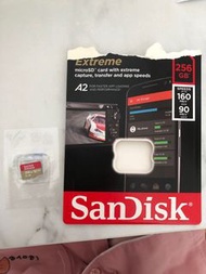 SanDisk Extreme microSD card 256GB 160mb/s speeds!!